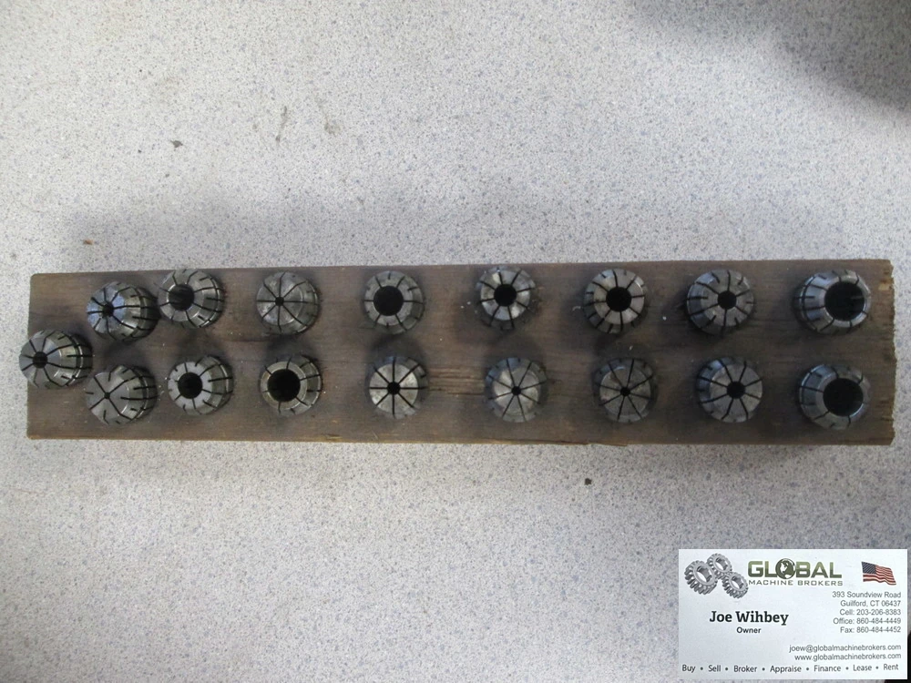Lot Of 17 Steel Various Size ER Collets Ranging From 11.8 mm To 3 mm