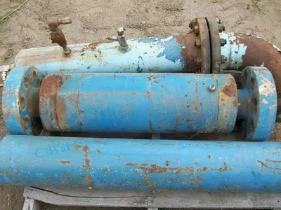 USED NIXCO 3" INLINE FLOW THRU PULSATION DAMPENER
