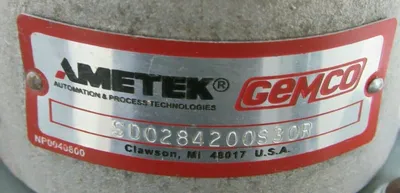 NEW AMETEK AMETEK GEMCO SD0284200S30R 1308