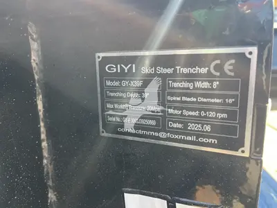 Used 2026 GIYI TORO TRENCHER ATTACHMENT Trenchers California US | Lillo Machinery #1458294