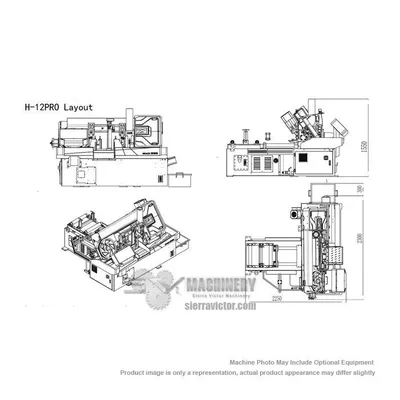 JLH H-12PRO Horizontal Bandsaws Auto | Sierra Victor Industries (4)
