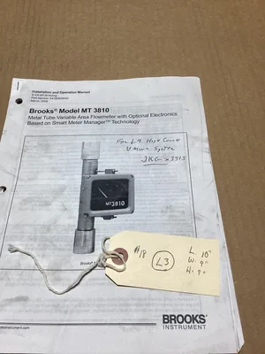 Brooks MT3180 Metal Tube Variable Flowmeter