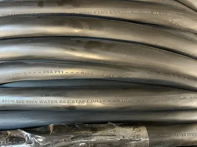 USED ROHS P-136-29-MSHA 8 AWG, 5/C SOOW 90C, 600V WATER RESISTANT CABLE APPROX 700 FT