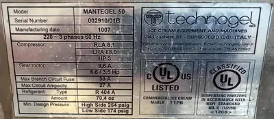 USED TECHNOGEL MANTEGEL 50