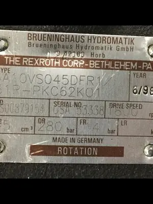USED BRUENINGHAUS HYDROMATIK AA10VS045DFR1/31R-PKC62K01