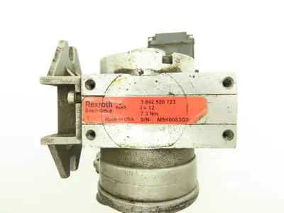 Rexroth 3 842 520 723 Gearmotor 12:1 Ratio .09kw 230V 3PH w/Bosch Swivel Pulley