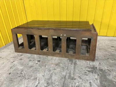 32" X 64" T SLOTTED STEEL DRILL BOX SETUP TABLE: STOCK #23229