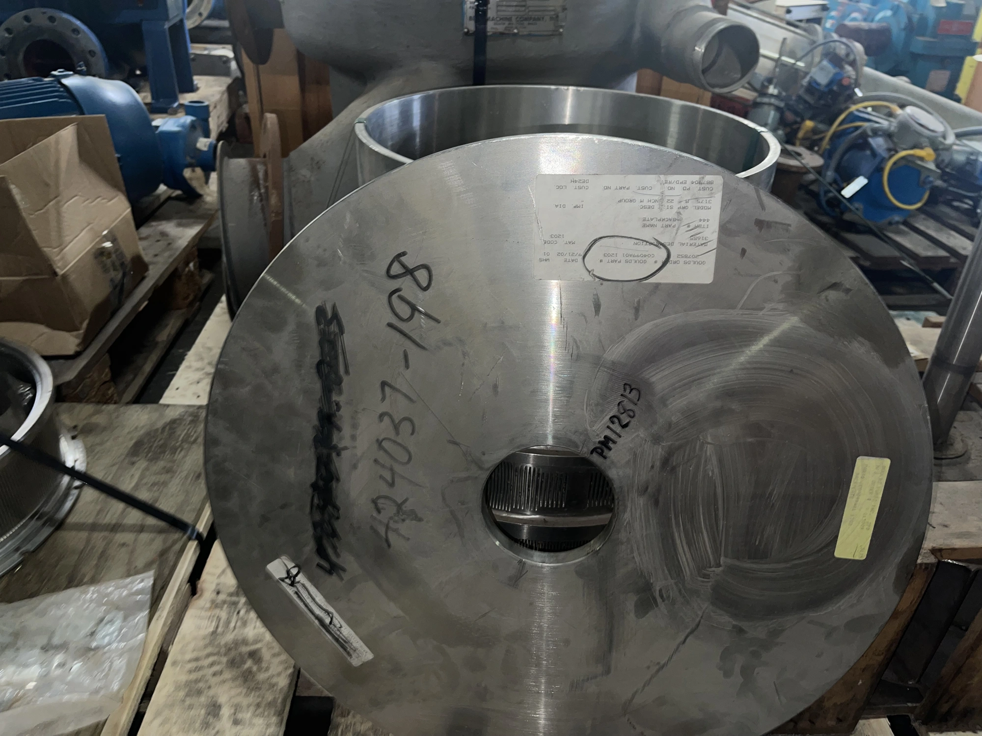 22" Goulds 3175M Stuffing Box Cover / Back Plate New Storeroom Spare