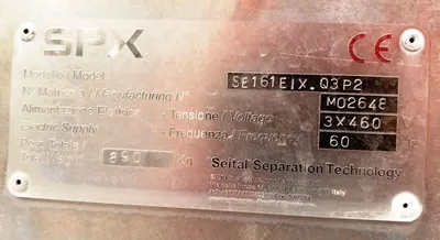 (3) SPX Seital SE 161 EIX-Q3P2 hermetic juice clarifier skids, 304SS.