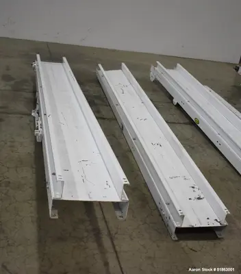 Used Hytrol Belt Conveyor – 10" Wide x 518" Long | 5 Sections | .5 HP Motor | Carbon Steel Frame on Casters