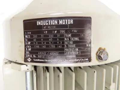 Sumitomo RNYM3-1521-AV-10 Hyponic Drive Gearmotor 10:1/175rpm 2.2kw 230V 3PH