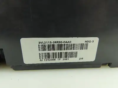 Siemens NDX3B100 Circuit Breaker NDGA 3Ph 100A 600V