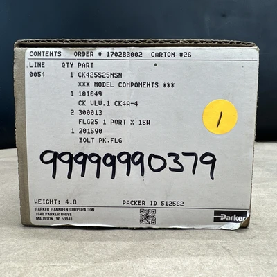 NEW Parker Hannifin CK425S25NSN