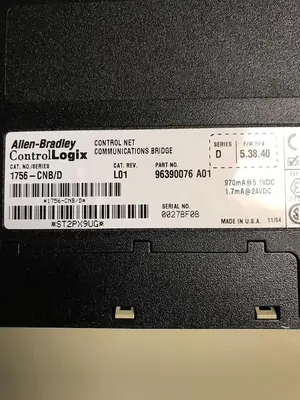 Used ALLEN-BRADLEY 1756-CNB Misc Electrical & Power Parts Ohio US | Surplus Asset Holdings #1234025