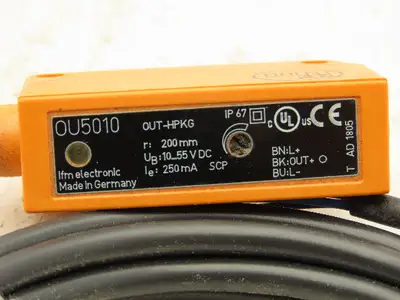 IFM OU5010 Diffuse Reflection Photoelectric Sensor 10-55VDC 250MA