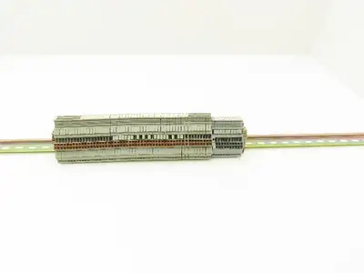 Wago 280 4-Wire 20A Grounding Terminal 380V 2.5mm² 20A DIN Rail 31" Lot of 64