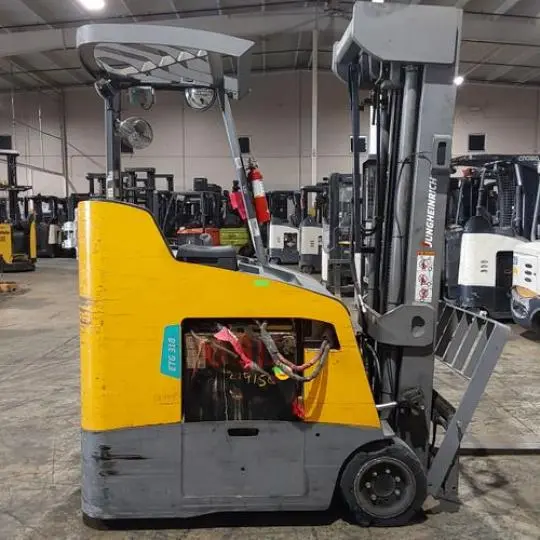Used 2020 JUNGHEINRICH ETG318 3-Wheel Stand up Electric Counterbalance Forklifts Ohio US | Russell Equipment #724725
