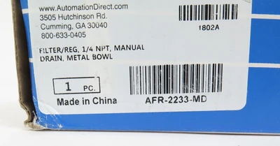 New | in-Stock Nitra Pneumatics AFR-2233-MD Air Pressure Regulators California US | ANACAPA EQUIPMENT BROKERS, INC #1480482
