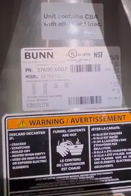USED BUNN ICB TWIN