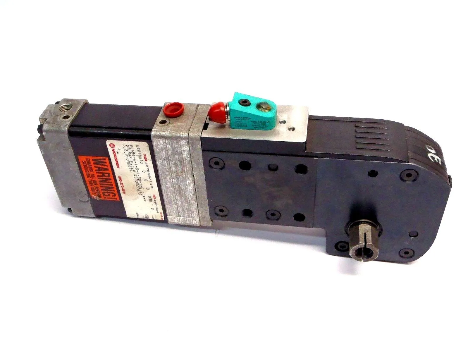EC63D-A-1-0-D-30-1-0 / NBN2-F48-E8-V1 | Norgren EC63D-A-1-0-D-30-1-0 Power Clamp / Pepperl + Fuchs NBN2-F48-E8-V1 Sensor - Used