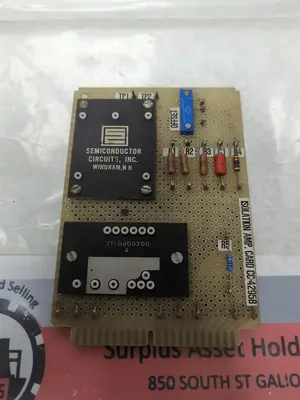 Used SEMICONDUCTOR CIRCUITS INC. CC-4295B Amplifiers Ohio US | Surplus Asset Holdings #1243313