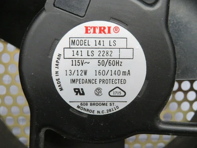 Used ETRI _UNKNOWN_ Electronic Component Fans | OCO Industrial #1695073