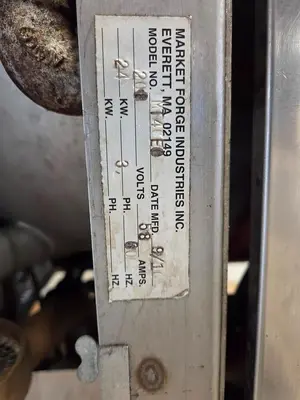 USED MARKET FORGE INDUSTRIES INC. MT40E