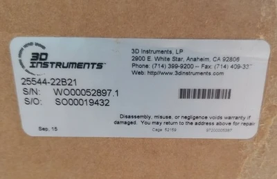 NEW 3D INSTRUMENT 25544-22B21