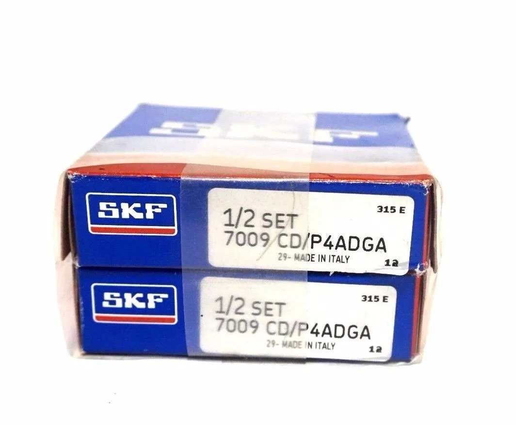 NEW SET SKF 7009-CD/P4ADGA SUPER PRECISION BALL BEARINGS 7009CDP4ADGA