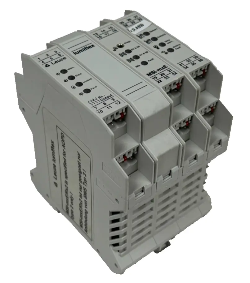 USED LEUZE MSI-MXE/R.2 LUMIFLEX SAFETY RELAY 549984