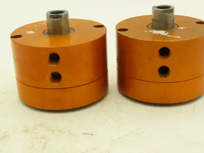 Fabco Air B321XDR Pancake Pneumatic Cylinder 2" Bore 1/2" Stroke 250PSI Lot of 2