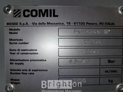 USED 2008 BIESSE COMIL PERFORMER TP USED FEED THROUGH CASE CLAMP