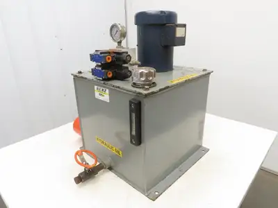 Benz Hydraulics Power Unit 18gal 3.3gpm 3500psi Pump 1.5Hp 460V w/Heater Element