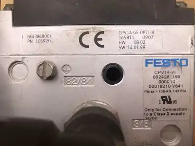 FESTO CPV14-VI 8 Valve Manifold 145PSI 800LPM 24VDC