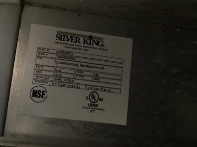 142-0806 Silver King 97″ Self-Contained Refrigerated Equipment Stand