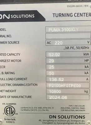 2024 DN SOLUTIONS Puma 3100XLY CNC Lathes | Machine Tool Emporium (23)