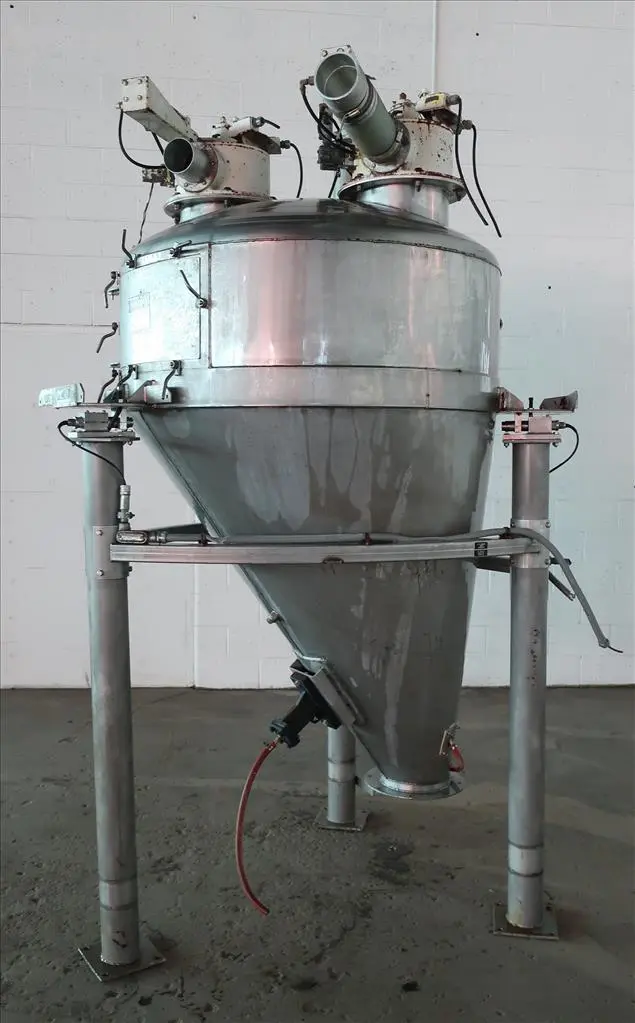 SPC8307  Bin Hopper Silo 40 cu.ft., bulk storage bin, Stainless Steel