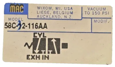 NEW M·A·C 58C-12-116AA