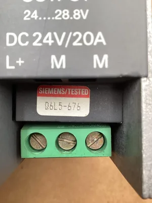 Siemens 6EP1436-2BA00 SITOP Power Supply 400-500VAC 1.2A Input 24VDC 20A Output