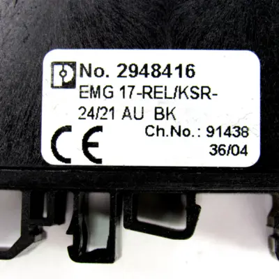 USED PHOENIX CONTACT EMG 17-REL/KSR-24/21AU BK