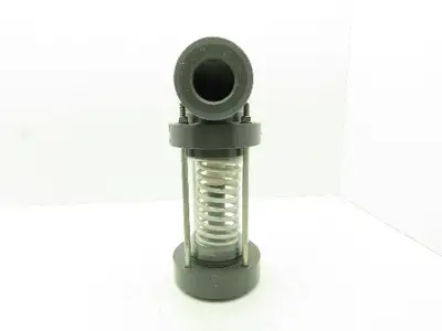Plast-o-matic EST200V-NO 2" Shutoff Valve PVC Spring Return NO Pneumatic Powered