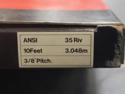 Riveted Roller Chain ANSI 35, 10FT, 3/8" Pitch