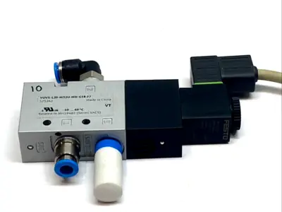 USED FESTO SOLENOID VALVE 575262 W/ VACS-C-C1-1 COIL 8025330