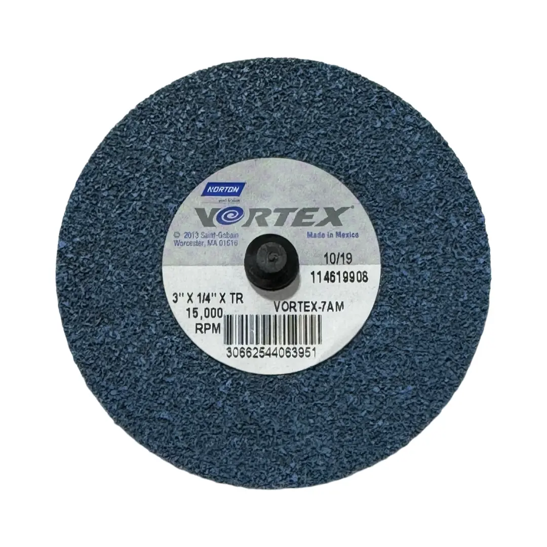 Norton VORTEX 3" Roloc Deburring Disc Medium Grade Aluminum Oxide