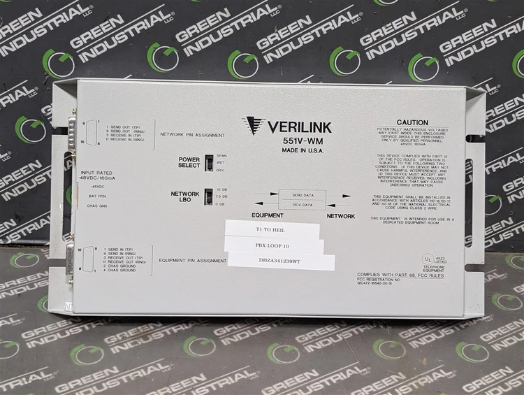 Used VERILINK _UNKNOWN_ Electrical Controls Wisconsin US | Green Industrial #909499