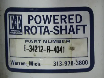 USED E&E SPECIAL PRODUCTS E-34212-R-4041