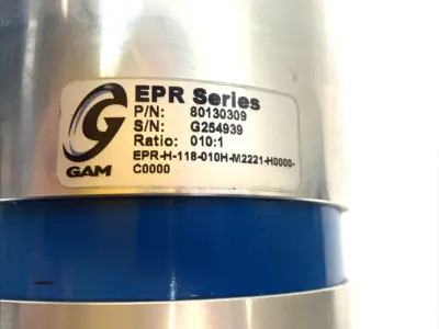 USED GAM RIGHT ANGLE GEARBOX EPR-H-118-010H-M2221-H0000-C0000