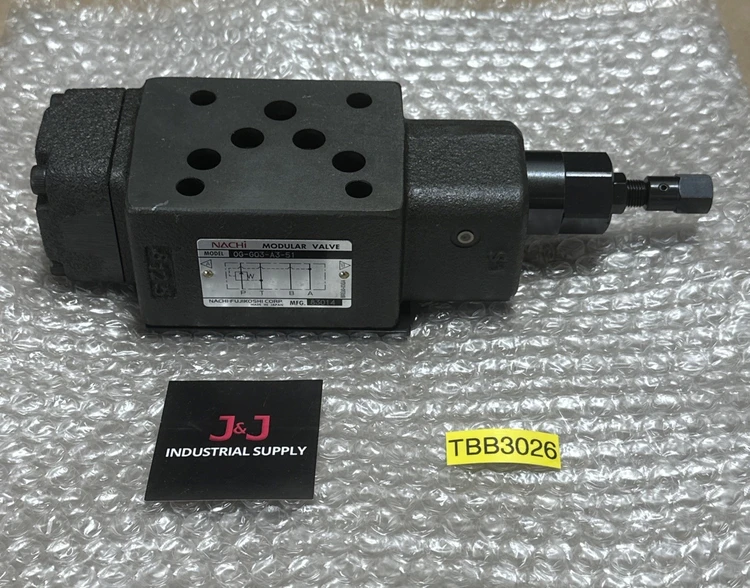 New | in-Stock Nachi 0G-G03-A3-51 Valves/Fittings Indiana US | J&J Industrial Supply #539276