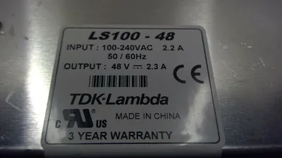 TDK Lambda LS100-48 Switching Power Supply 1D