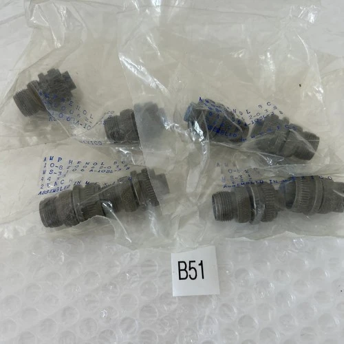 (4) Amphenol Aerospace (2 Per Sealed Bag) Connectors 10-820062-03S